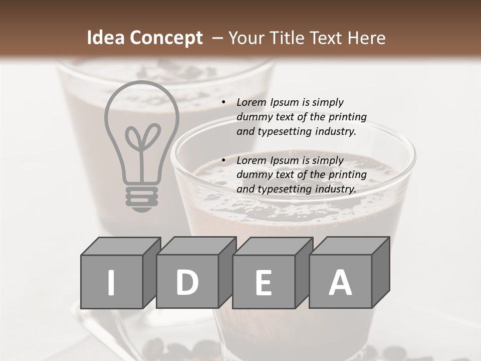 Chocolate Sweet Milk PowerPoint Template