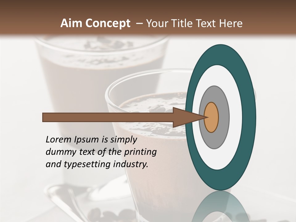 Chocolate Sweet Milk PowerPoint Template