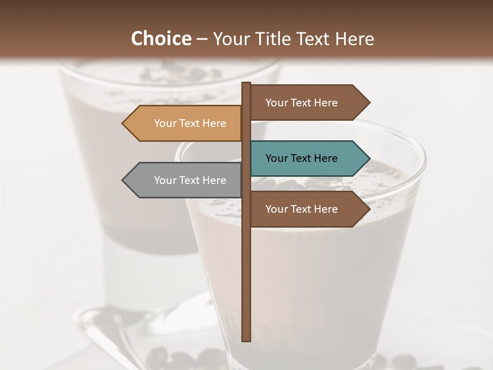 Chocolate Sweet Milk PowerPoint Template