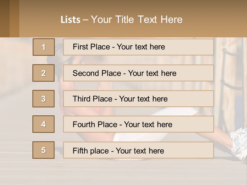 Healthy Active Alone PowerPoint Template