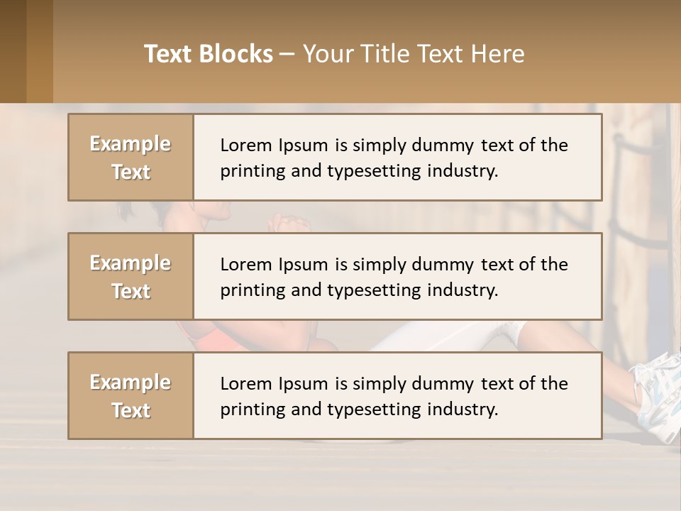 Healthy Active Alone PowerPoint Template