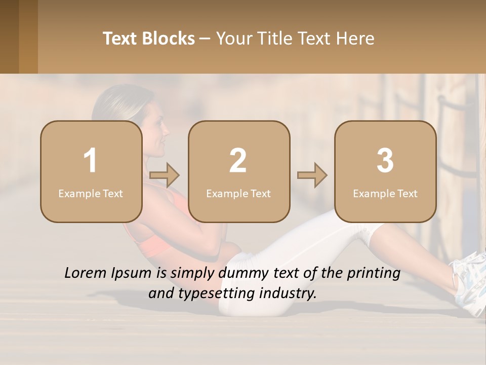 Healthy Active Alone PowerPoint Template