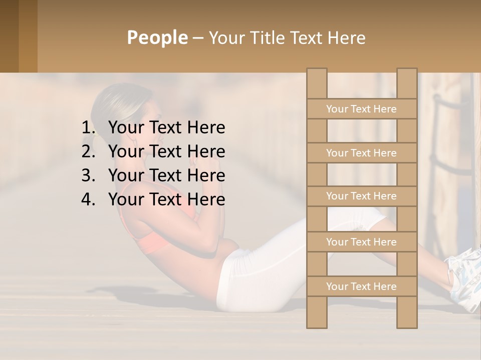 Healthy Active Alone PowerPoint Template