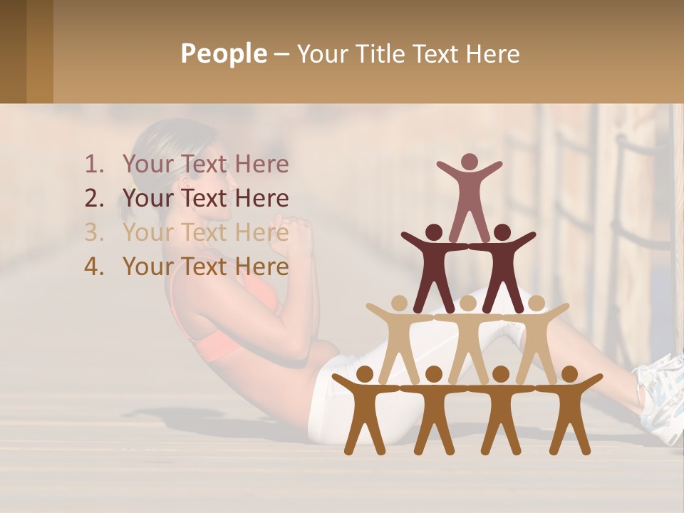 Healthy Active Alone PowerPoint Template