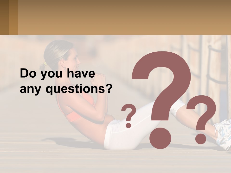 Healthy Active Alone PowerPoint Template