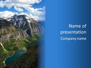 National Aerial Montana PowerPoint Template