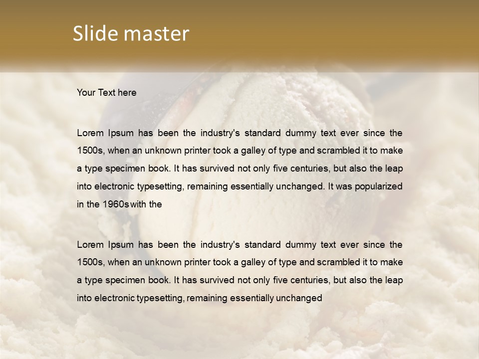 Delicious Taste Ball PowerPoint Template