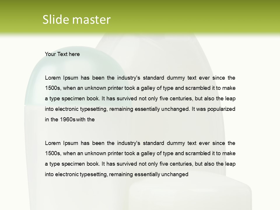 Care Clean Oil PowerPoint Template