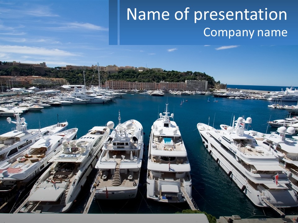 Building Riviera Dock PowerPoint Template