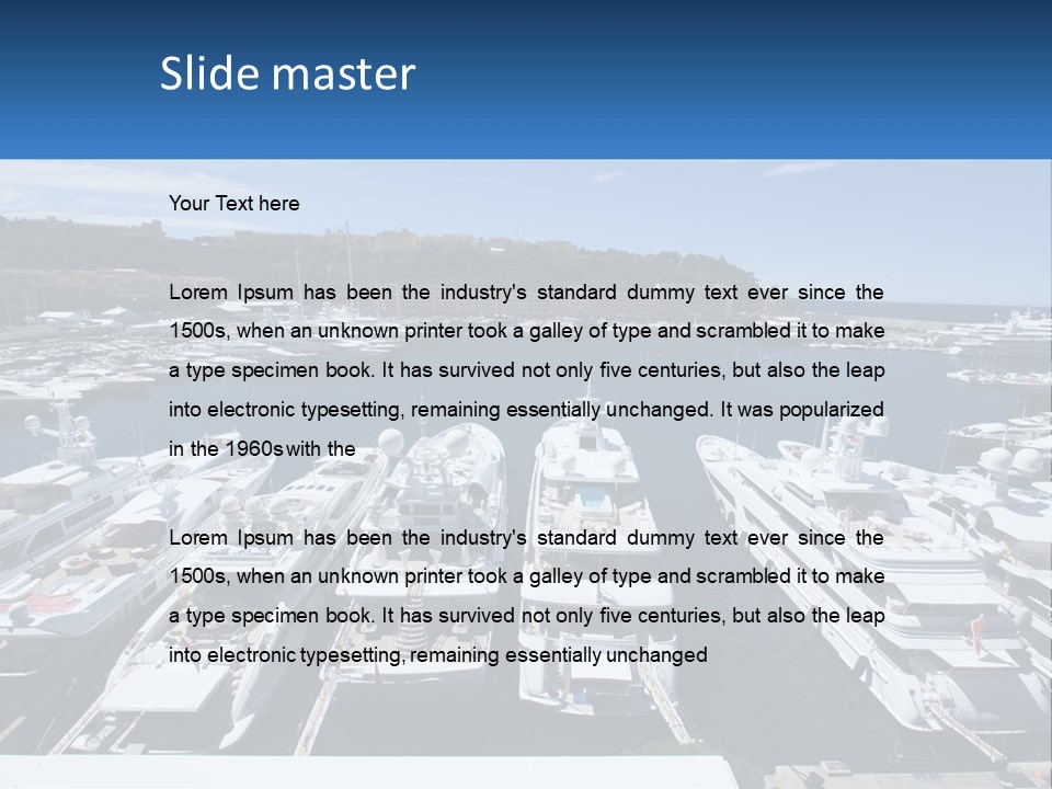 Building Riviera Dock PowerPoint Template