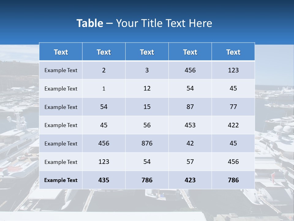 Building Riviera Dock PowerPoint Template