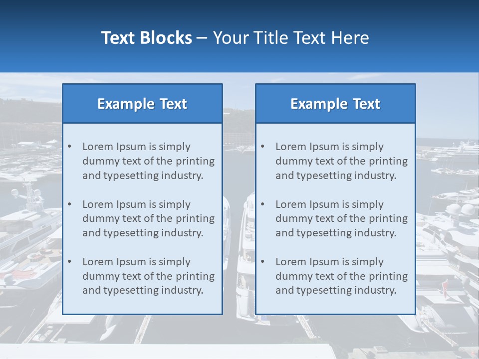 Building Riviera Dock PowerPoint Template