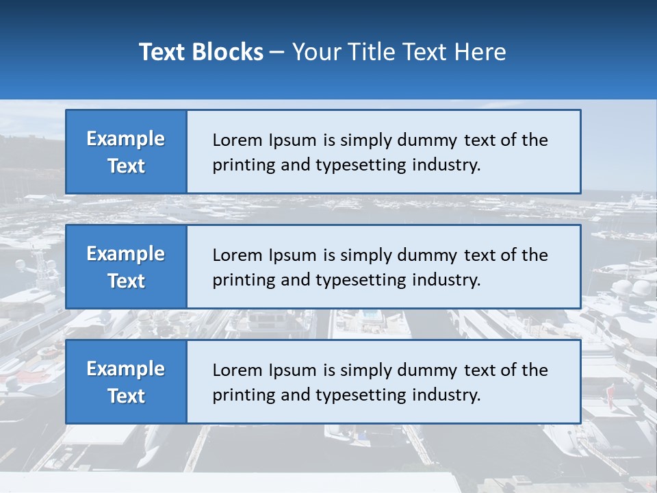 Building Riviera Dock PowerPoint Template