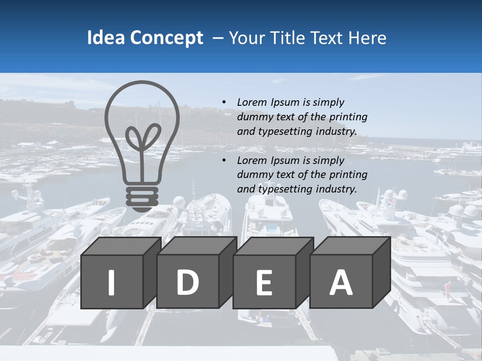 Building Riviera Dock PowerPoint Template