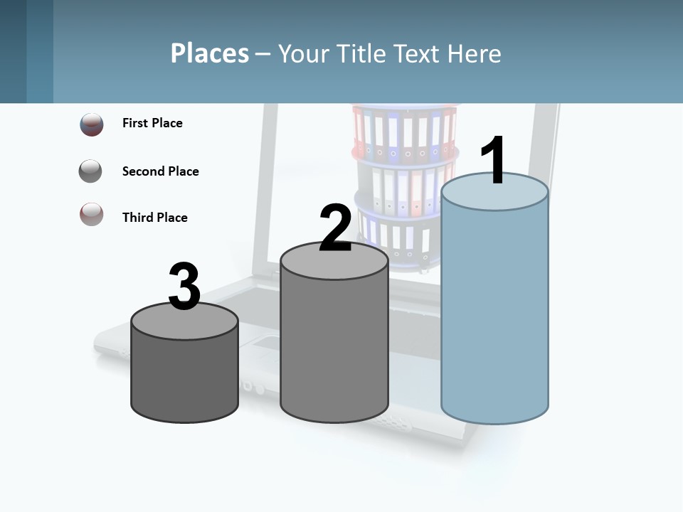 Wireless Connection Computer PowerPoint Template