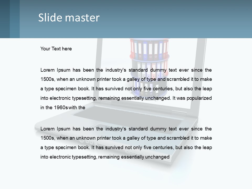 Wireless Connection Computer PowerPoint Template