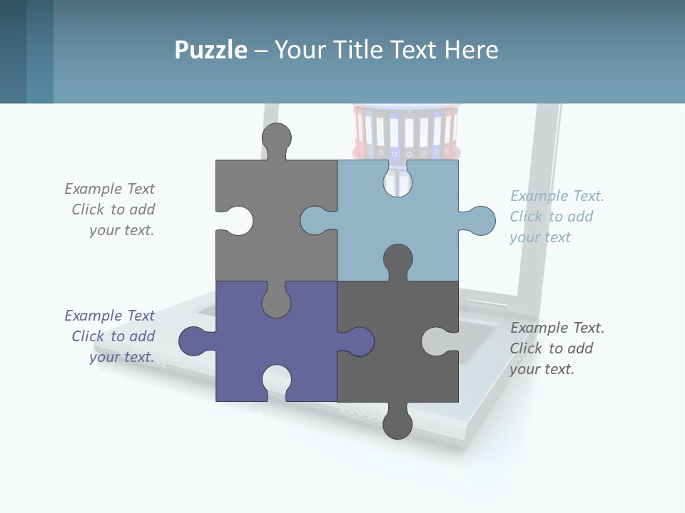 Wireless Connection Computer PowerPoint Template