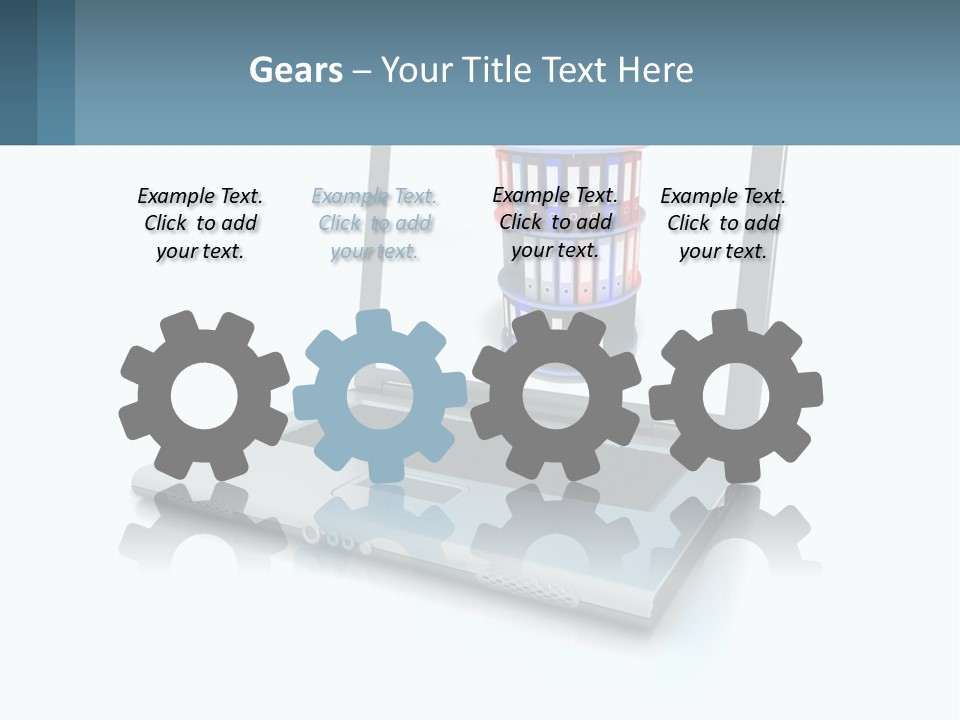 Wireless Connection Computer PowerPoint Template