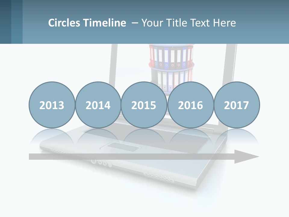 Wireless Connection Computer PowerPoint Template