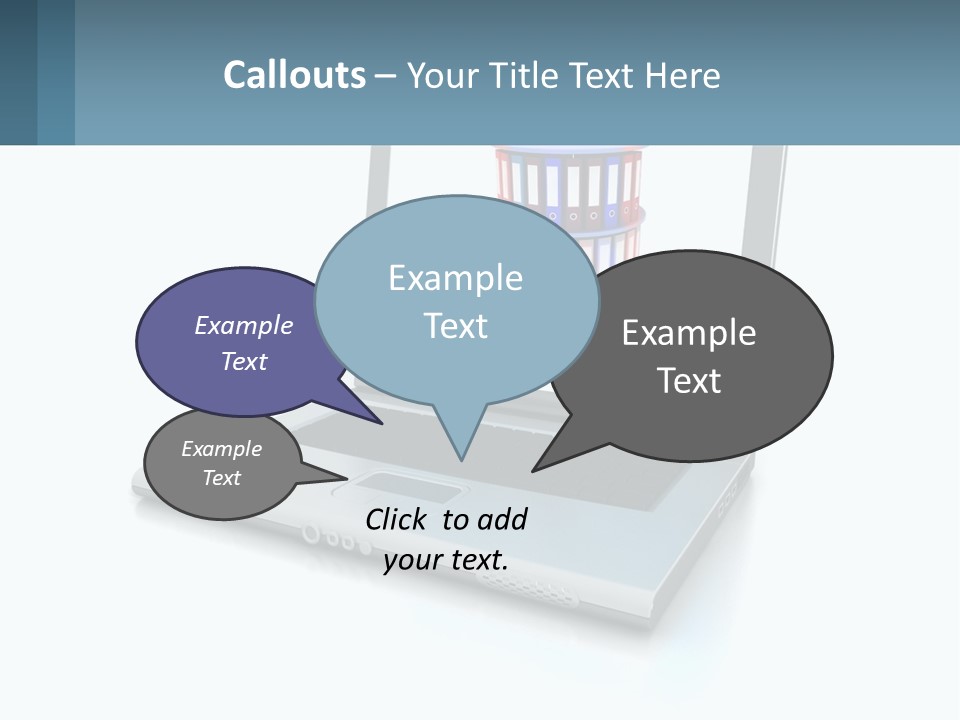 Wireless Connection Computer PowerPoint Template