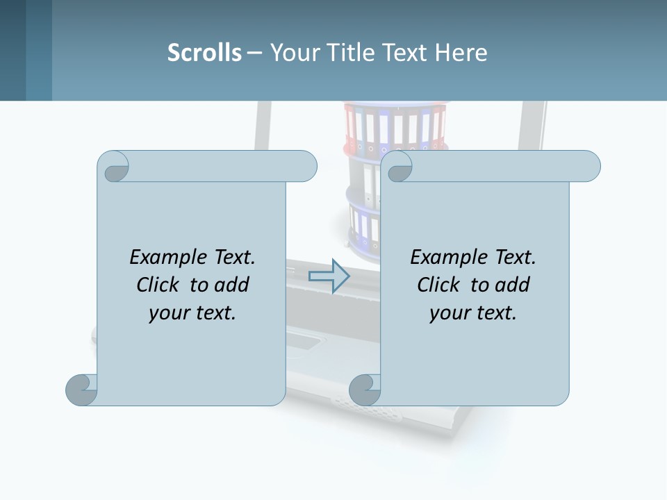 Wireless Connection Computer PowerPoint Template
