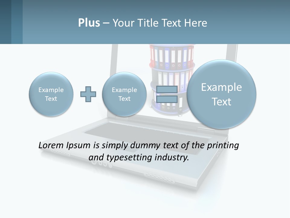 Wireless Connection Computer PowerPoint Template