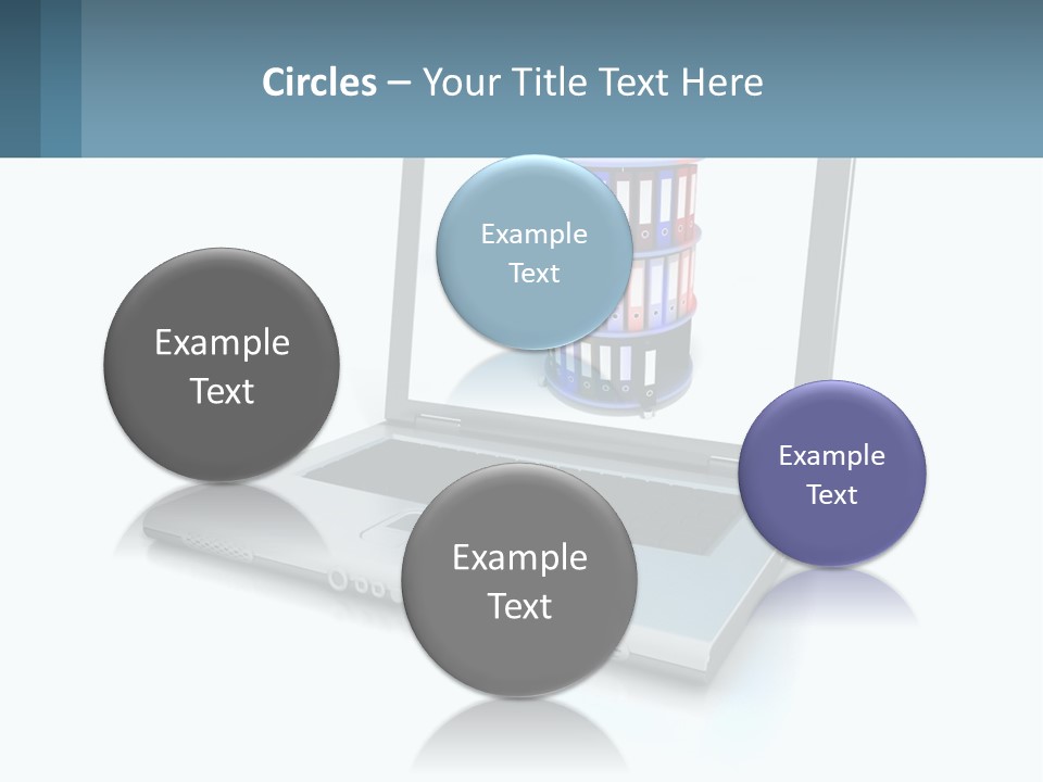 Wireless Connection Computer PowerPoint Template