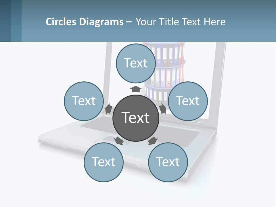 Wireless Connection Computer PowerPoint Template
