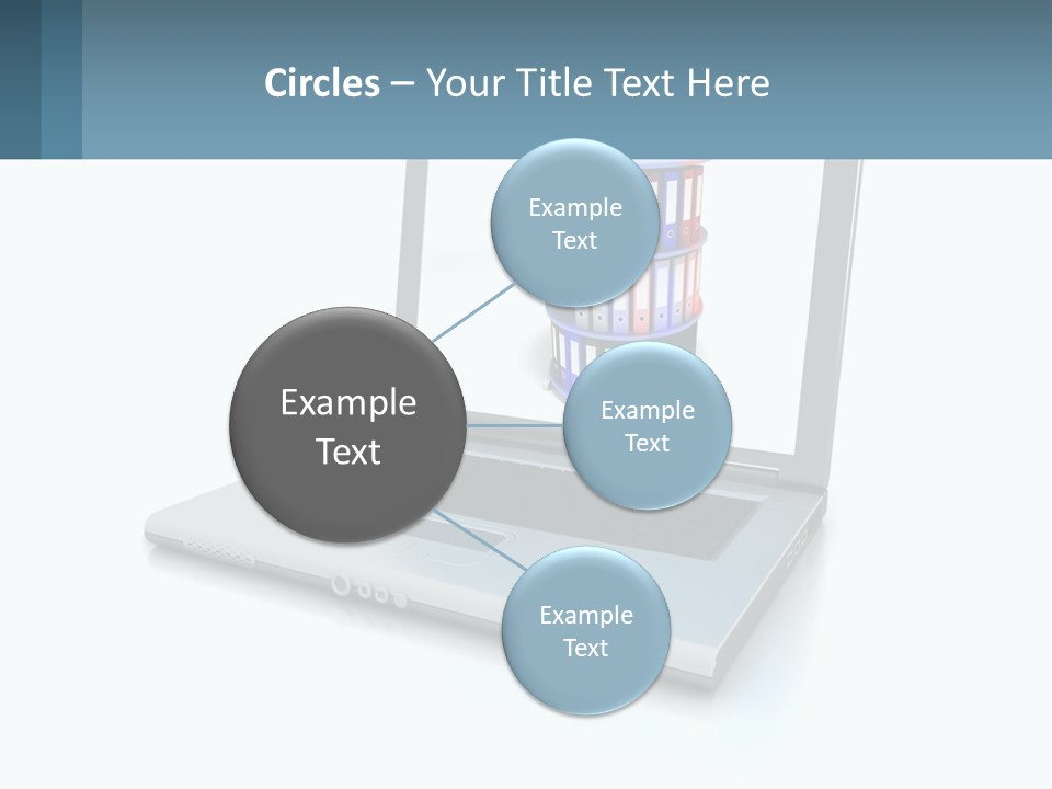 Wireless Connection Computer PowerPoint Template