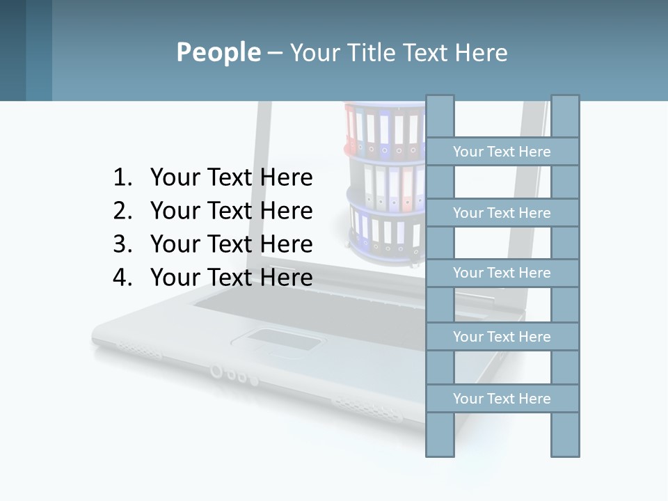 Wireless Connection Computer PowerPoint Template