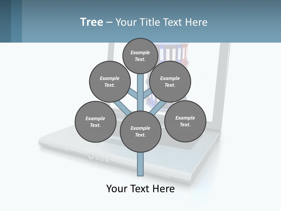 Wireless Connection Computer PowerPoint Template