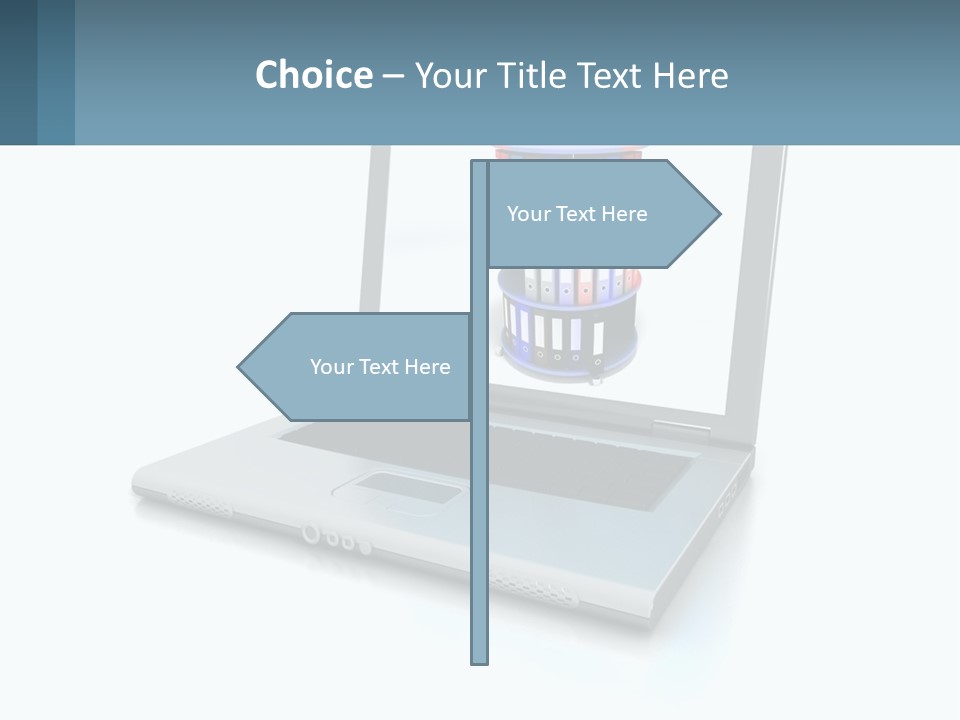 Wireless Connection Computer PowerPoint Template