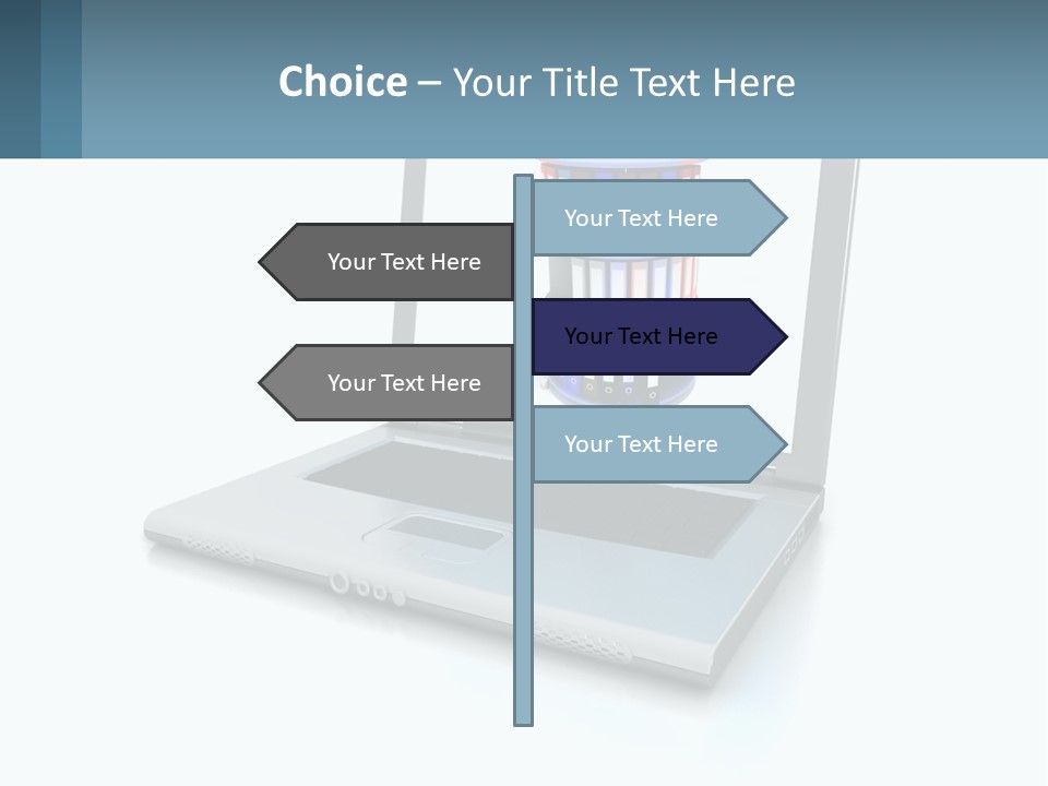 Wireless Connection Computer PowerPoint Template