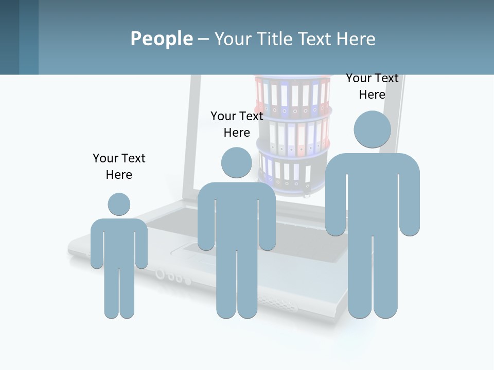 Wireless Connection Computer PowerPoint Template