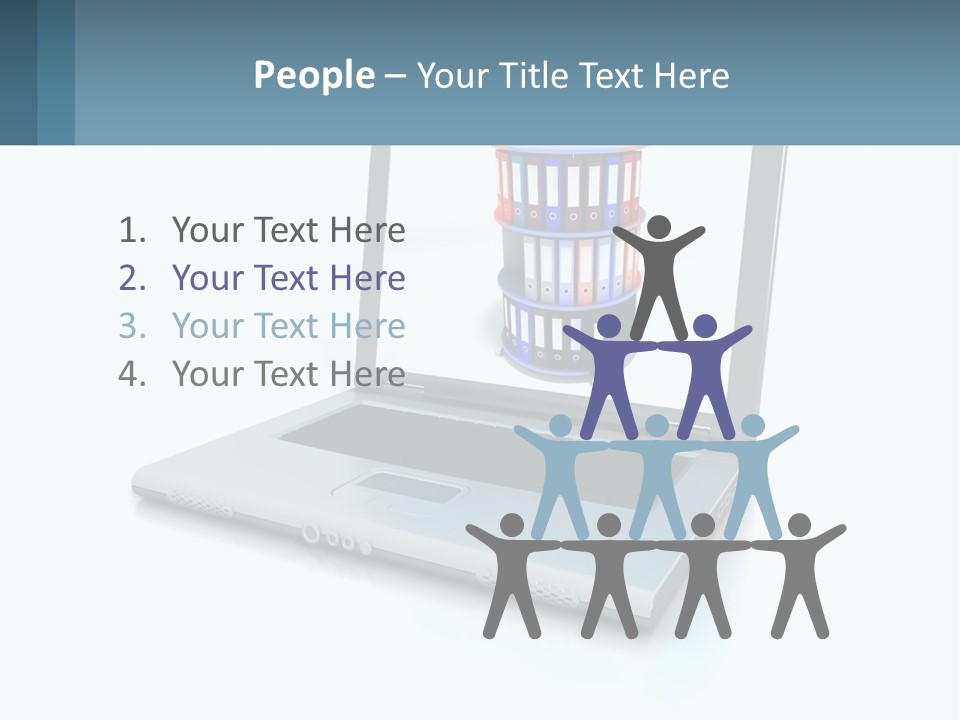 Wireless Connection Computer PowerPoint Template