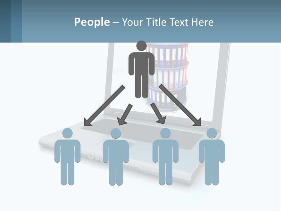 Wireless Connection Computer PowerPoint Template