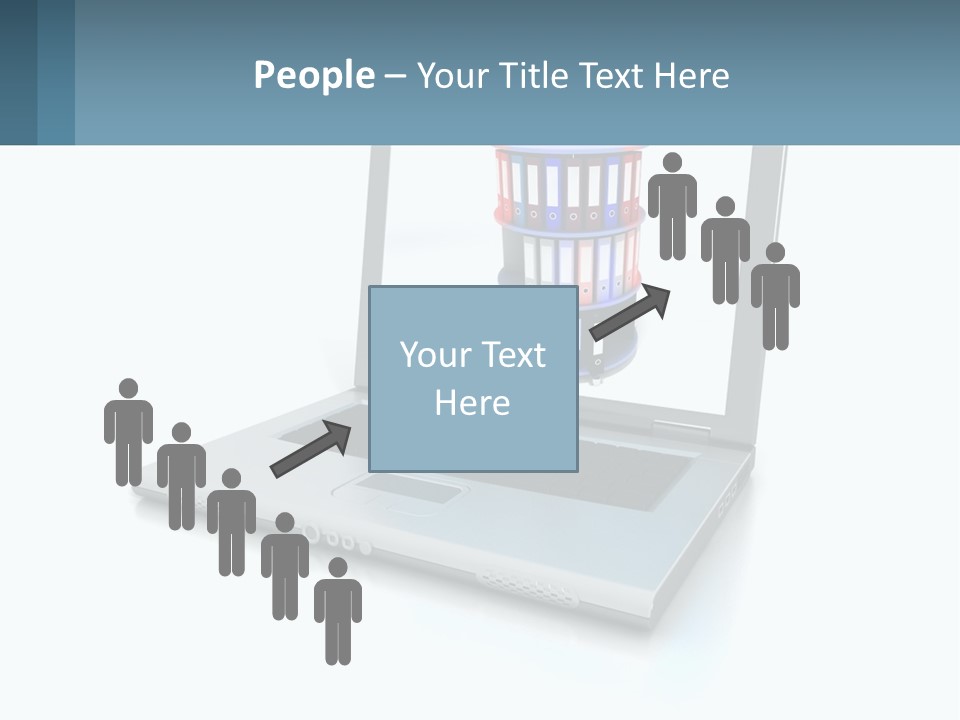 Wireless Connection Computer PowerPoint Template
