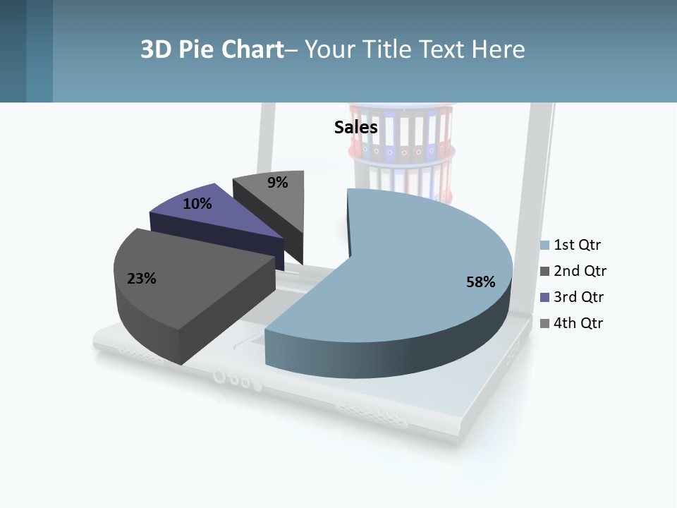 Wireless Connection Computer PowerPoint Template