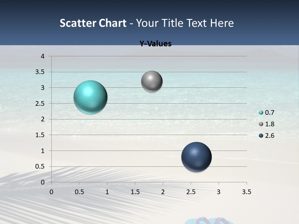 A Shadow Of A Palm Tree On A Beach PowerPoint Template