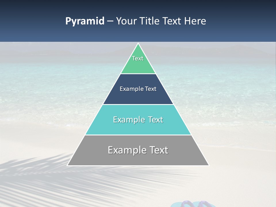 A Shadow Of A Palm Tree On A Beach PowerPoint Template