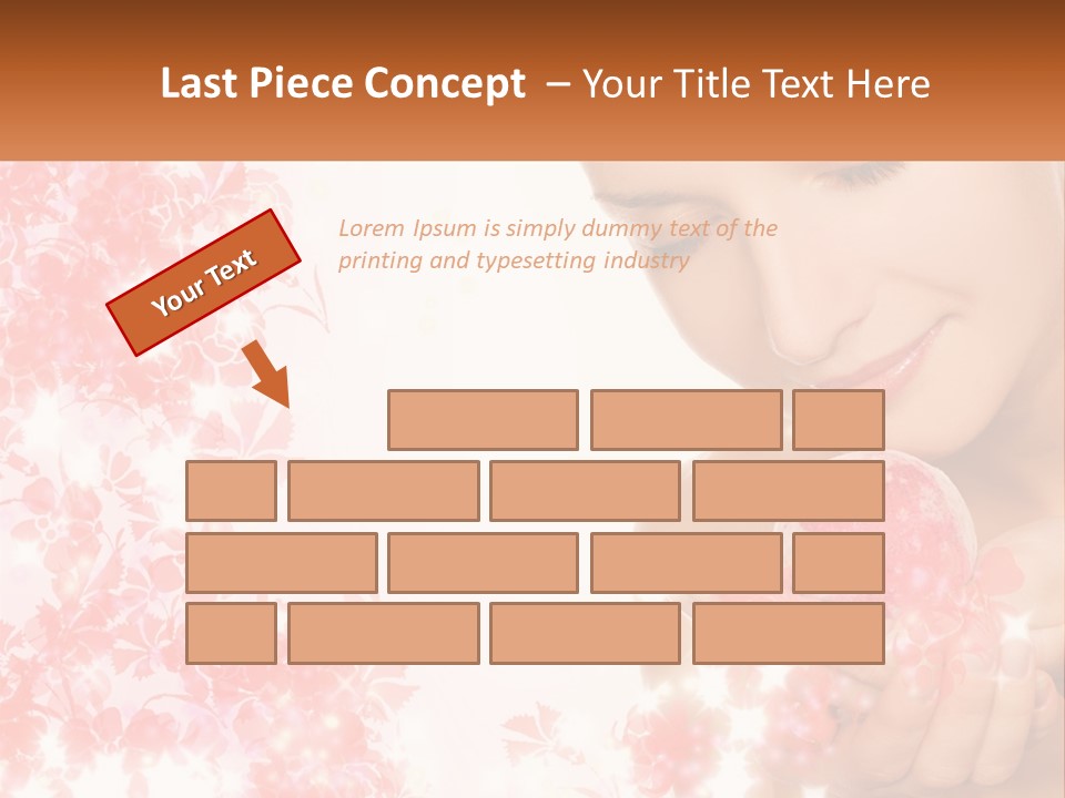 Anti Floral Copyspace PowerPoint Template