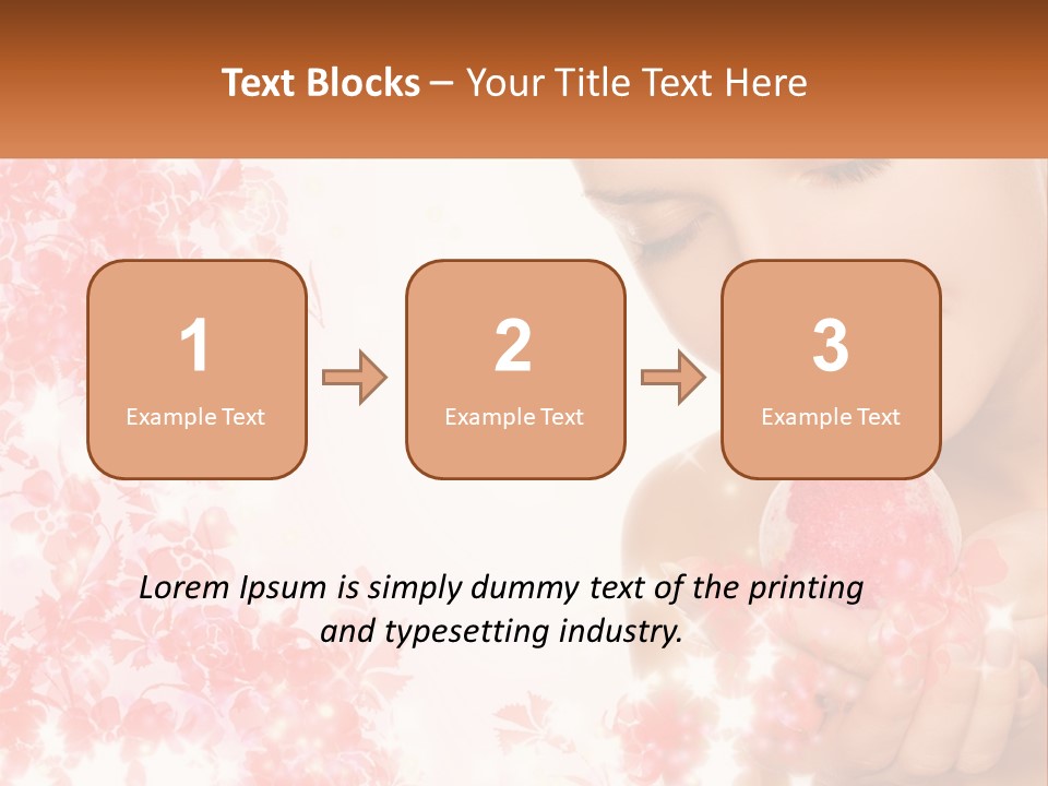 Anti Floral Copyspace PowerPoint Template