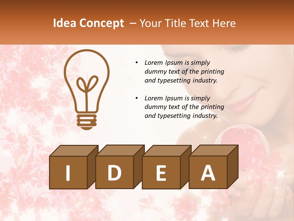 Anti Floral Copyspace PowerPoint Template