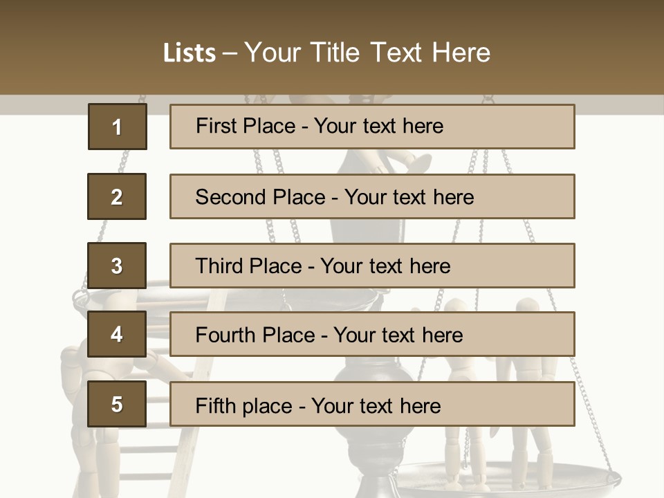 Wood Helpful Equal PowerPoint Template