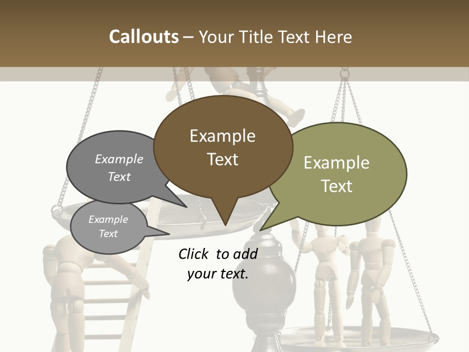 Wood Helpful Equal PowerPoint Template