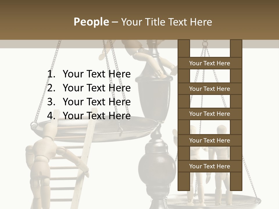 Wood Helpful Equal PowerPoint Template