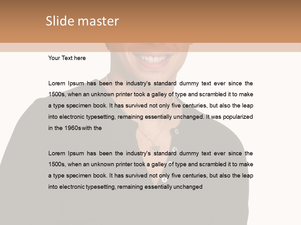 Skullcap White Face PowerPoint Template