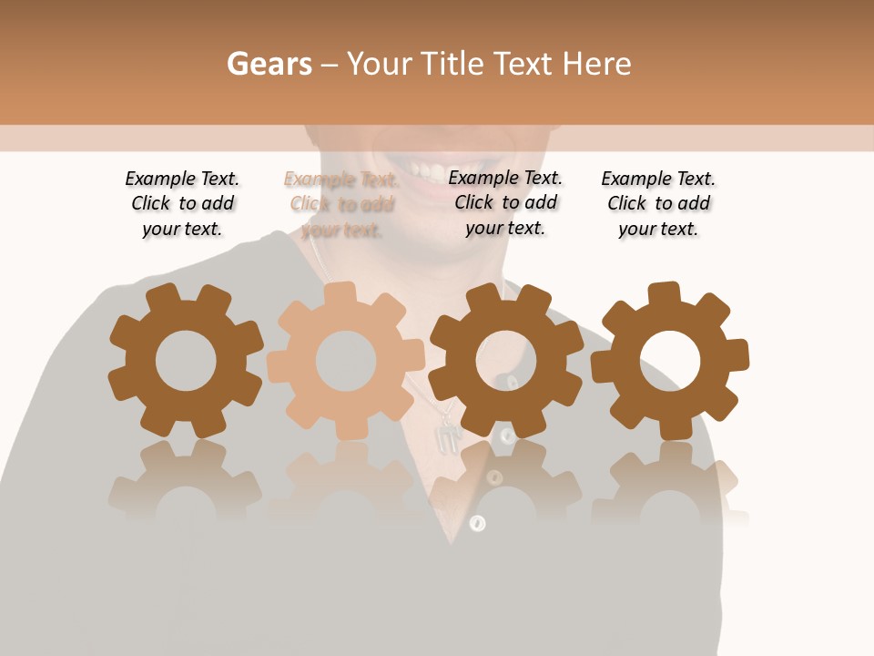 Skullcap White Face PowerPoint Template