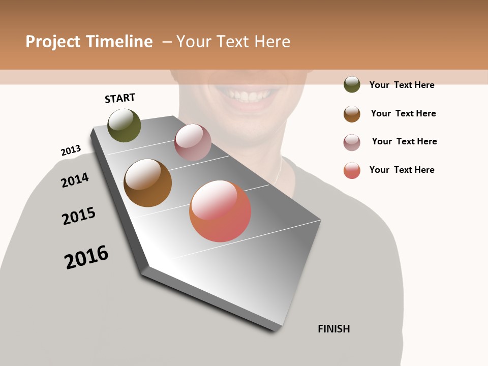 Skullcap White Face PowerPoint Template