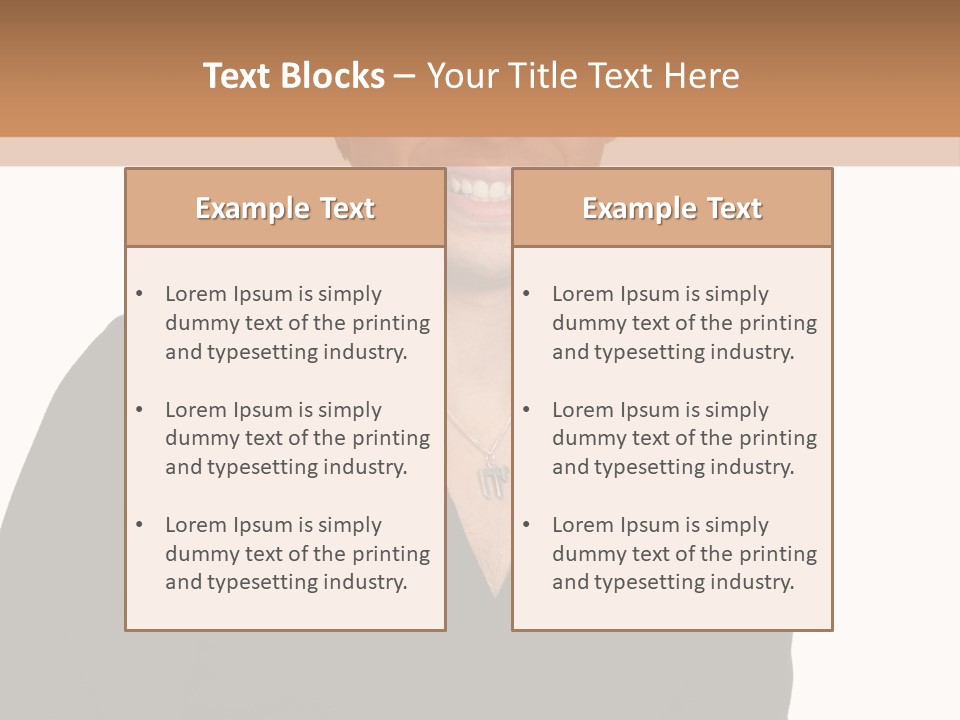 Skullcap White Face PowerPoint Template